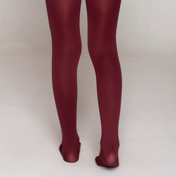 Ballerina Escolar Elasticada Burdeos