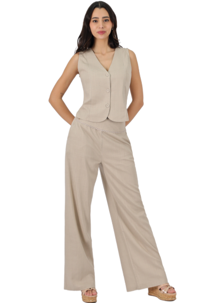 PANTALON LINO KHAKI